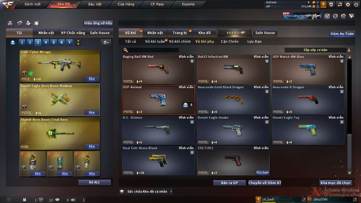 shop acc cf uy tin gia re